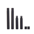 Matte Black Glass Fine Mist Perfume Flacon Bottle 5ml/10ml Empty Pump Sprayer Flat Shape Screen Printed Silk Printing 100pcs MOQ