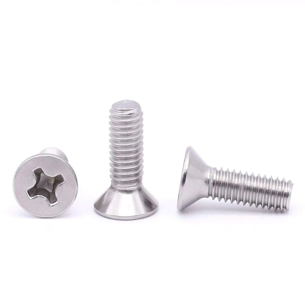 Bolts Manufacturers Zinc Plated Full Thread UNC Stainless Steel Brass Phillips Drive Flat Countersunk Head Machine Screws