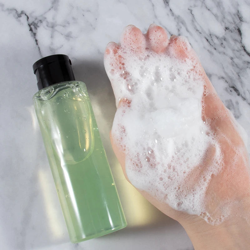 Private Label Cleansing Exfoliating Moisturizing Clear Face Wash Organic Mint Facial Gel Cleanser