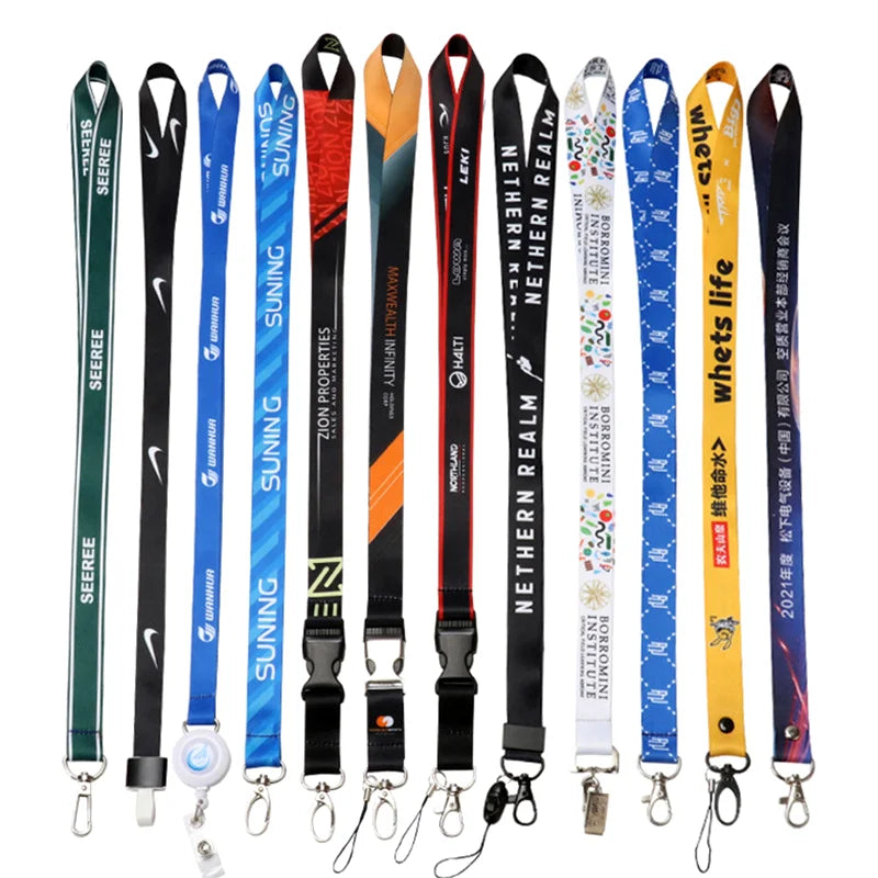 Hardware Hook Manufacturer Printed Sublimation Keychain Strap Custom Polyester Lanyards with Logo Custom