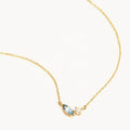 LOZRUNVE 925 Silver 14k Gold Classic Marquise Pearl Necklace Women