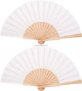 FAREA Popular 23cm Cherry Wood Handheld Fan Folding Fabric Decoration Custom Craft Fan for Gift Party