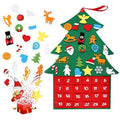 Customized Christmas Tree Calendar Felt Cloth Non-woven Decorative Digital Wall Hanging Christmas Countdown Calendar