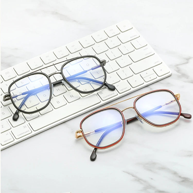 95920 TR90 Square Anti Blue Light Big Size Optical Glasses Frames Men Women Vintage Fashion Computer Eyeglasses