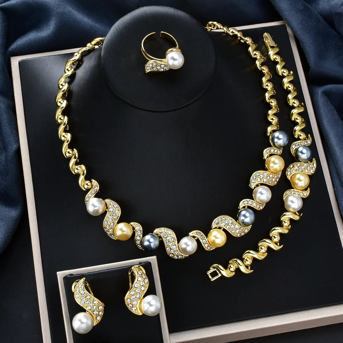 Bridal Women Earrings Hair Jewelry Neck Sets Indian Bridal Necklace Jewellery Necklace Chokers Wedding Chain Jewelry Set