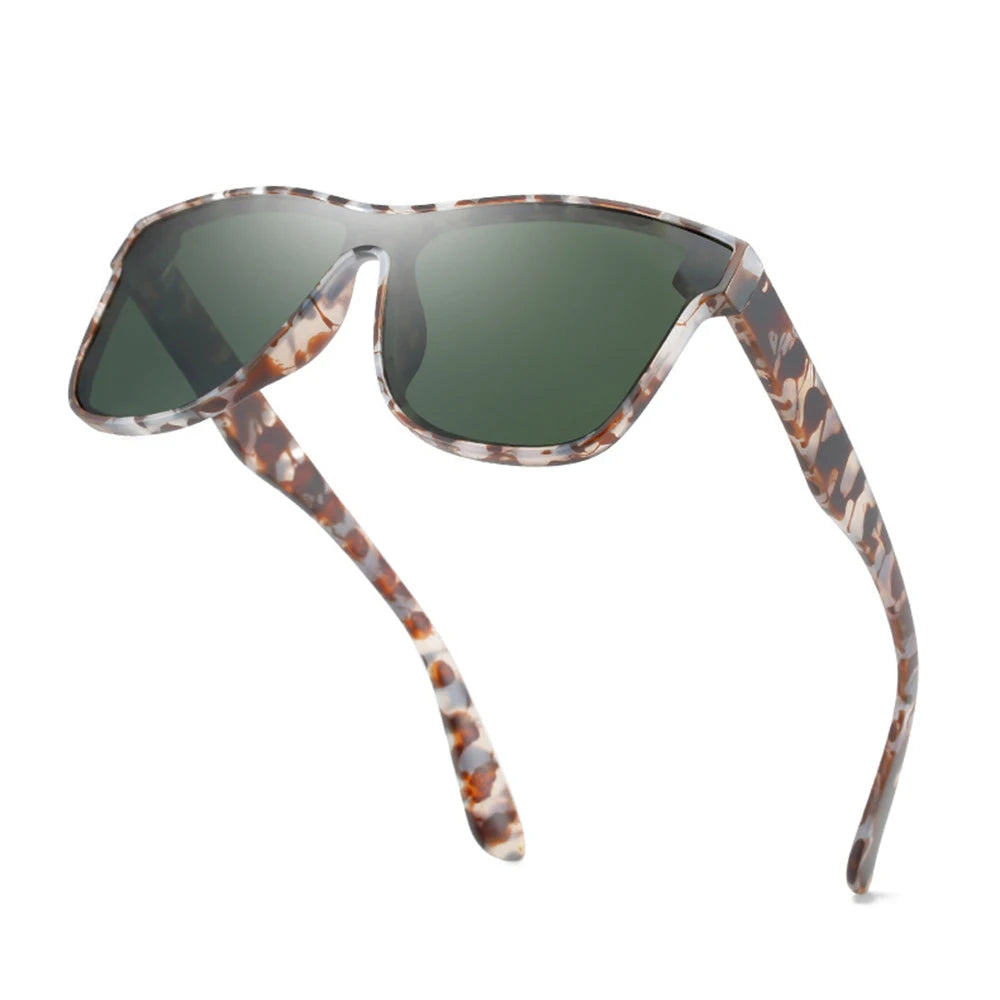 FRROS 8030 Custom Your 3D Metal logo High Quality Mirrored Lens Men One Piece Lens 2025 Luxury Sunglasses Polarized