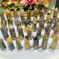 Wholesale Natural High Quality Pitersite Point Wand Healing Stones Crystals Quartz Tower for Gift