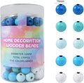 Wholesale DIY Arts and Crafts Project 16MM Rainbow Colors Unfinished Natural Round Loose Spacer Wood Beads with Drilled Holes