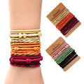 Custom Color Vintage Bohemian Style Bracelet Women Elastic Hair Bands Ponytail Holders Knitting Rubber Hair Band Hair Ties