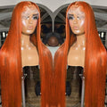 Hot Selling Wholesale Colored Human Hair Wigs HD Lace Front Wig Ginger Orange Red Wigs Lace Front Human Hair for Black Women