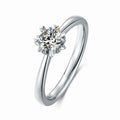 Custom Wedding Ladies 925 Sterling Silver Engagement GRA VVS 0.5ct  Moissanite Ring Women Jewelry