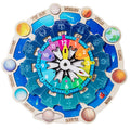 New Arrival Custom Children Wooden Solar System Planet Clock Jigsaw Puzzle Montessori Educational Matching Toys for Kids