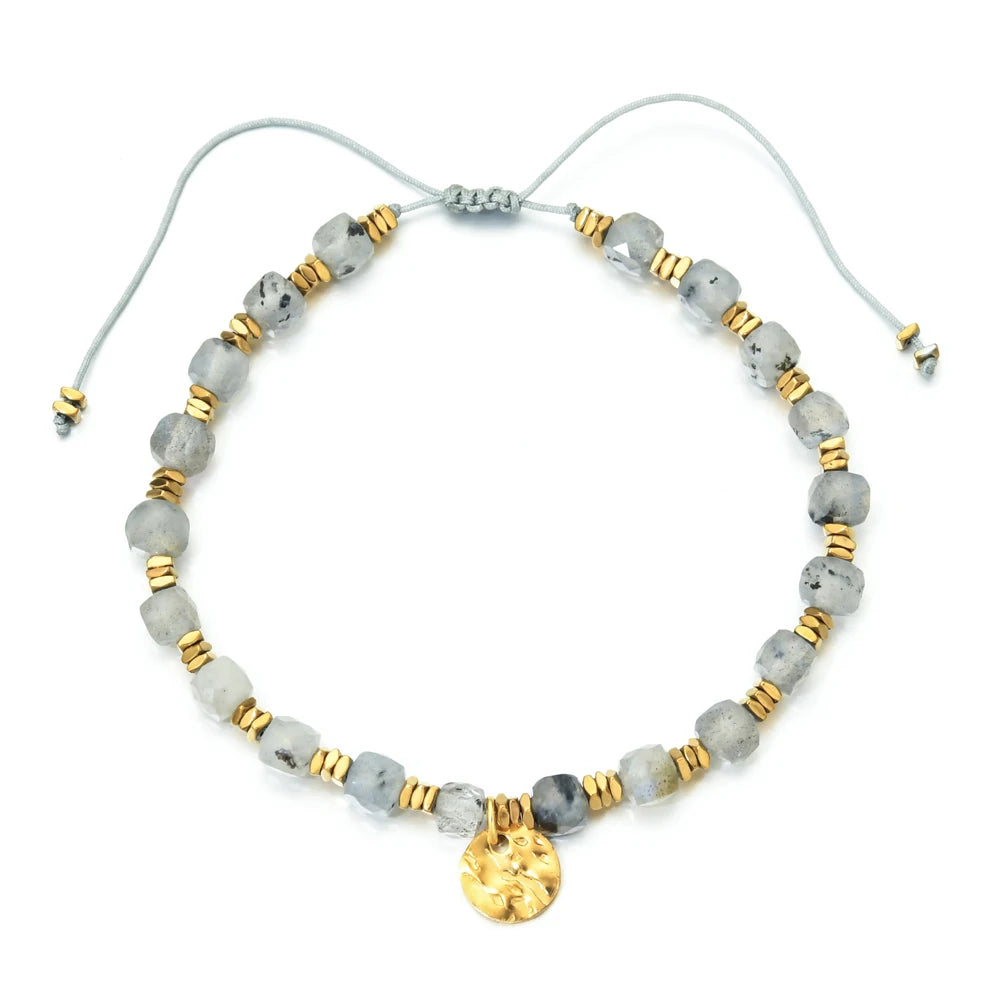 Fashion Jewelry Customize Luxury Beaded Natural Stone Bracelets for Unisex Anniversary Gift