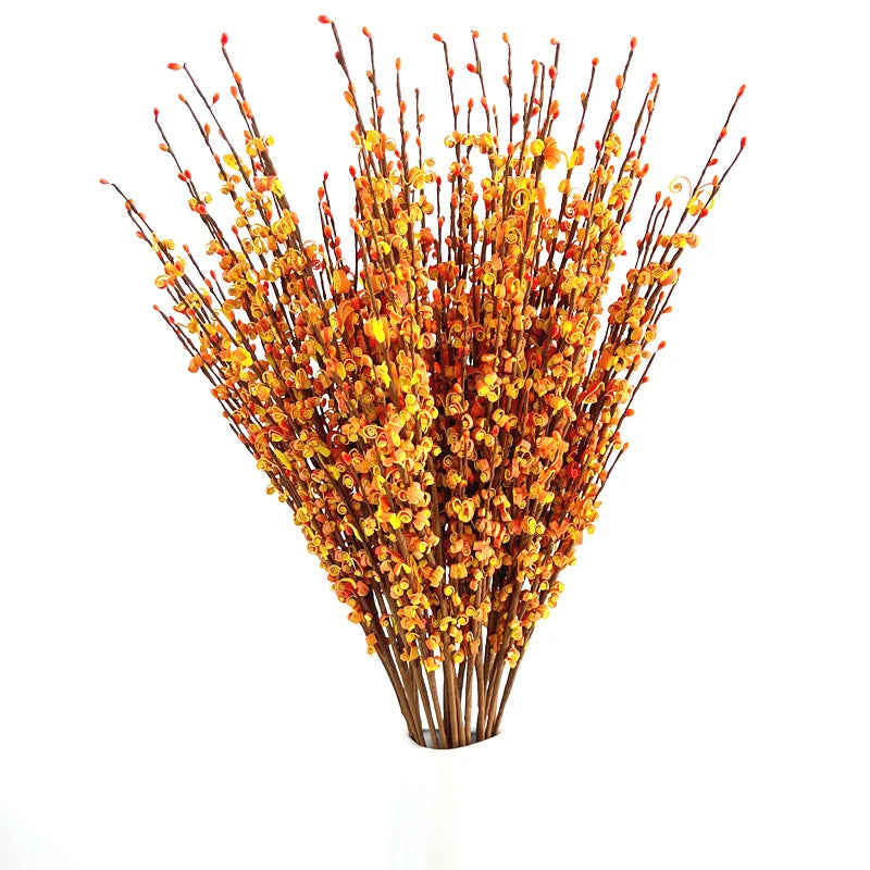70cm Artificial Winterweet Silk Faux Blossom Branches for Christmas Home Wall Decoration and Living Room Decor