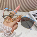 2025 Classic Women Metal square Eyeglasses Oversized Photochromic Anti Blue Light Glasses Frame