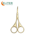 Eliter Hot Sell in Stock Curve Tip Stainless Steel Cuticle Scissors Curved Cuticle Micro Scissors Nail Cuticle Scissor