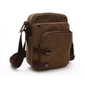 Wholesale Small Washed Vintage Cotton Canvas Side Chest Sling Crossbody Luggage Travel Shoulder Messenger Bag for Men Women