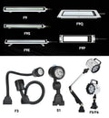 High Quality CNC Led Machine Work Light Aluminum Waterproof Led Tube Light Led Explosion-Proof Linear Working Light