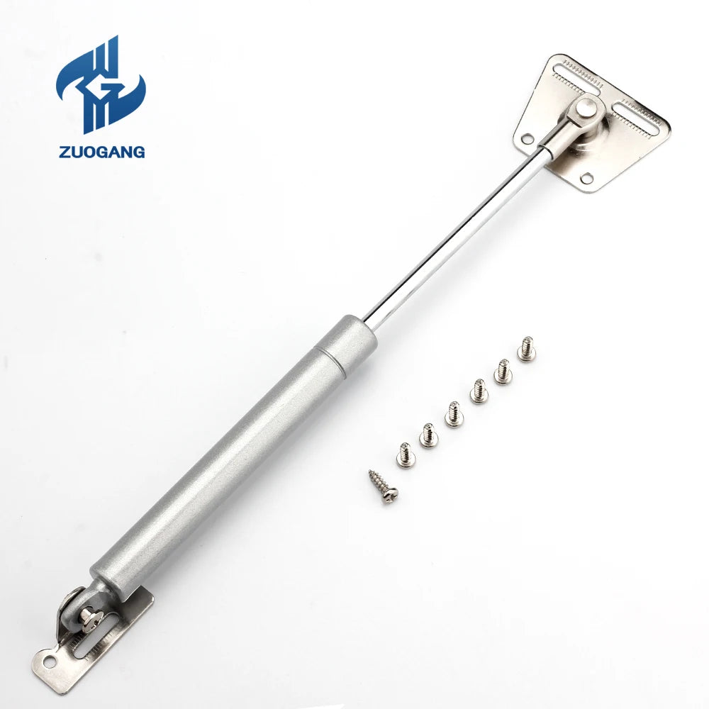 Zuogang 100N Steel Cylinder Gas Strut with Copper and Rubber Cores Soft Closing Furniture Kitchen Cabinet Lifting Support Rod