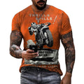Oversized Designer Men's Dress Shirt Premium Quality Heavyweight T-Shirt with Digital Printed Sublimation Crew Neck for Men