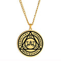 The Sigil of Constantine the Great Sorcerer Hero Lzuku Yagi Amulet Talisman Laser Engraved Stainless Steel Pendant Necklace