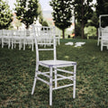 Wholesale Durable Stackable PC Resin Tifani Acrylic Chairs Clear Crystal Chavari Models for Hotel Banquet Outdoor Events Wedding