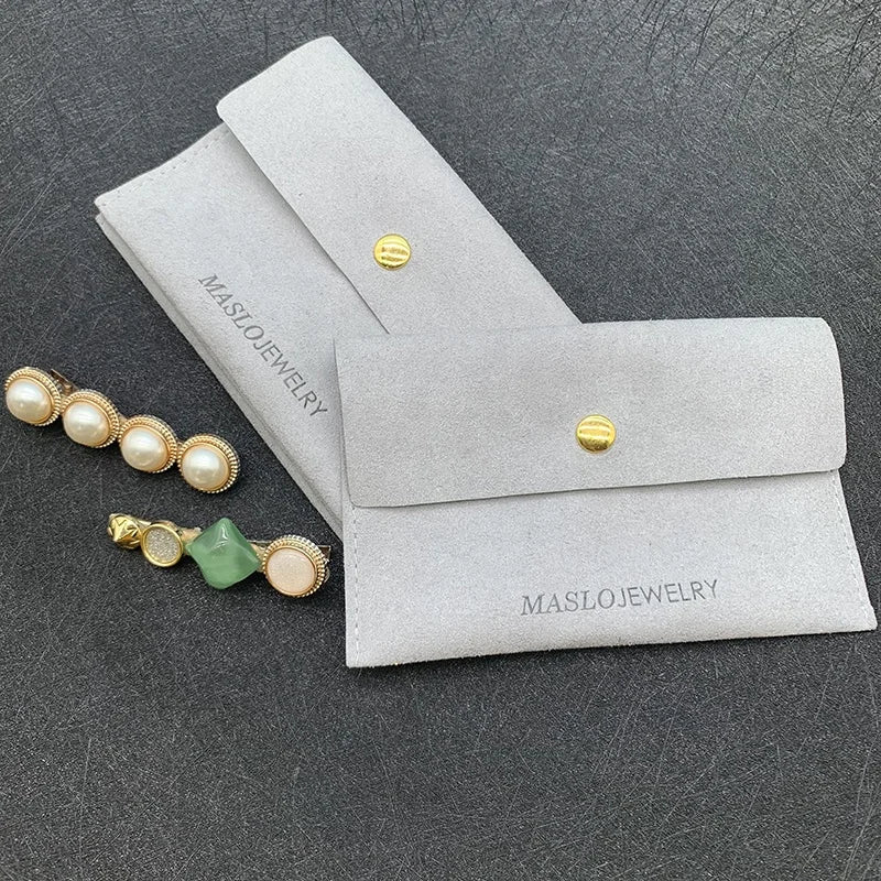 Suede Jewelry Envelope Bag with Customized logo