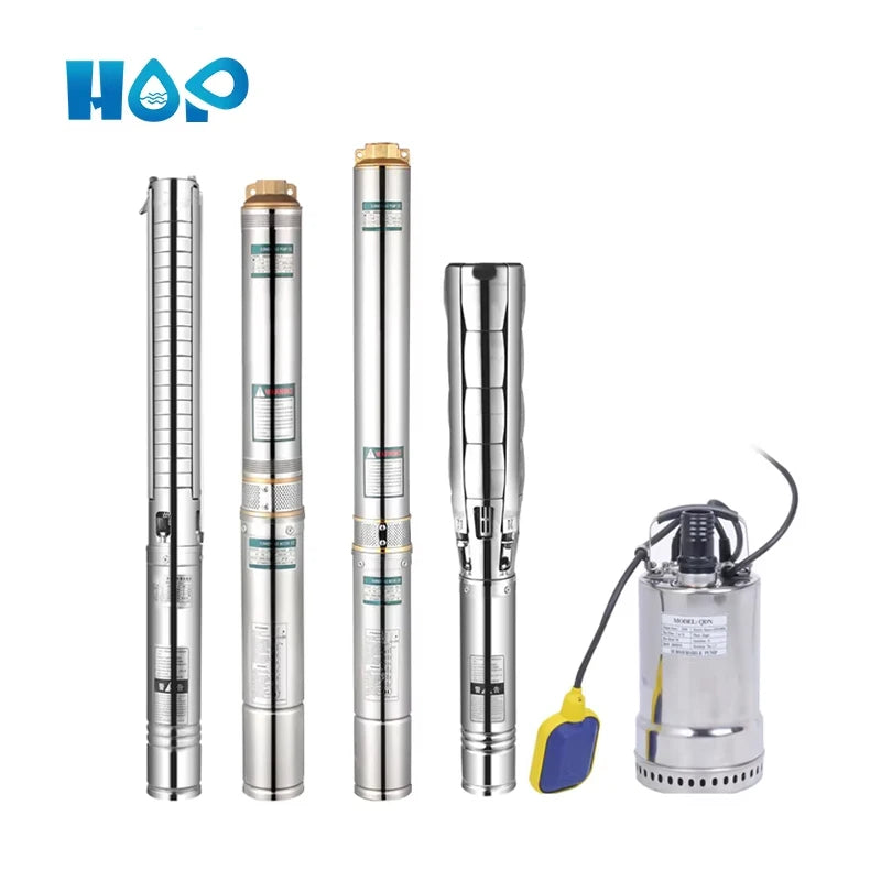 4SDM4/7 220V Stainless Metal Deep Well Pump Multistage for Wastewater Treatment Temperature Control Irrigation/Agriculture
