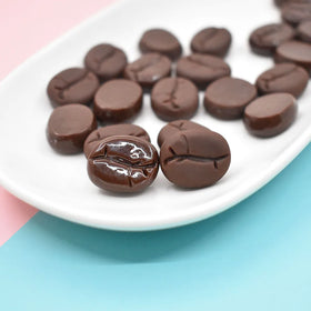 Coffee Beans Flat on the Back Resin Flatbacks Miniatures Food DollHouse Coffee Cabochon DIY