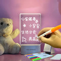 Creative LED Acrylic Note Board Message Board Usb Power Decor Message Board Lamp Acrylic Blank Night Light With Pen