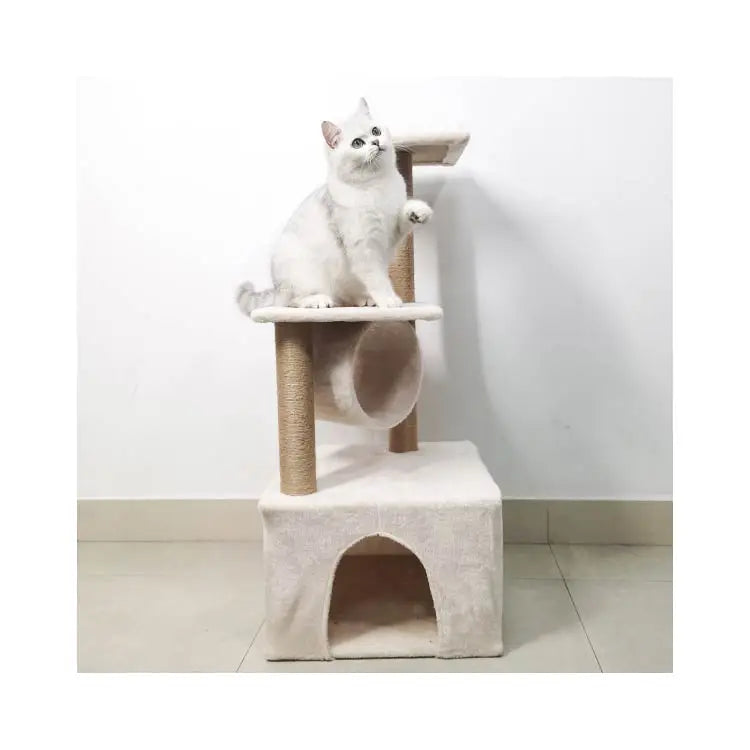 Maychan Factory Eco-Friendly Simple Climbing Frame Strong Solid Scratcher Fashionable Cat Tree