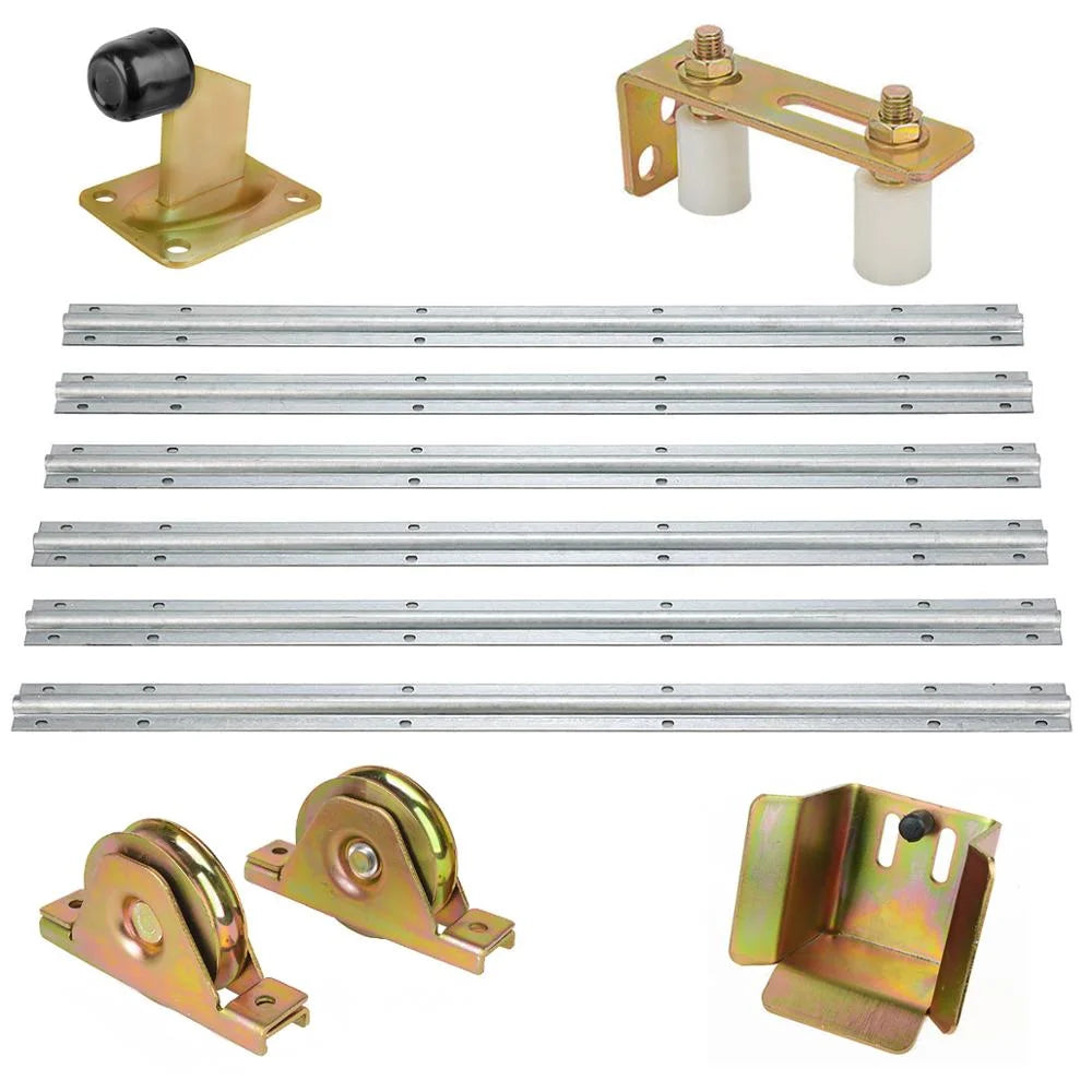 Automatic Sliding Gate Fence Hardware System Kit Accessory Track Roller Wheels Kits
