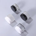 Stock White Black Screw Cover Skincare Cosmetic Packaging 10ml 15ml 30ml Empty Matte Glass Cream Cosmetic Jar