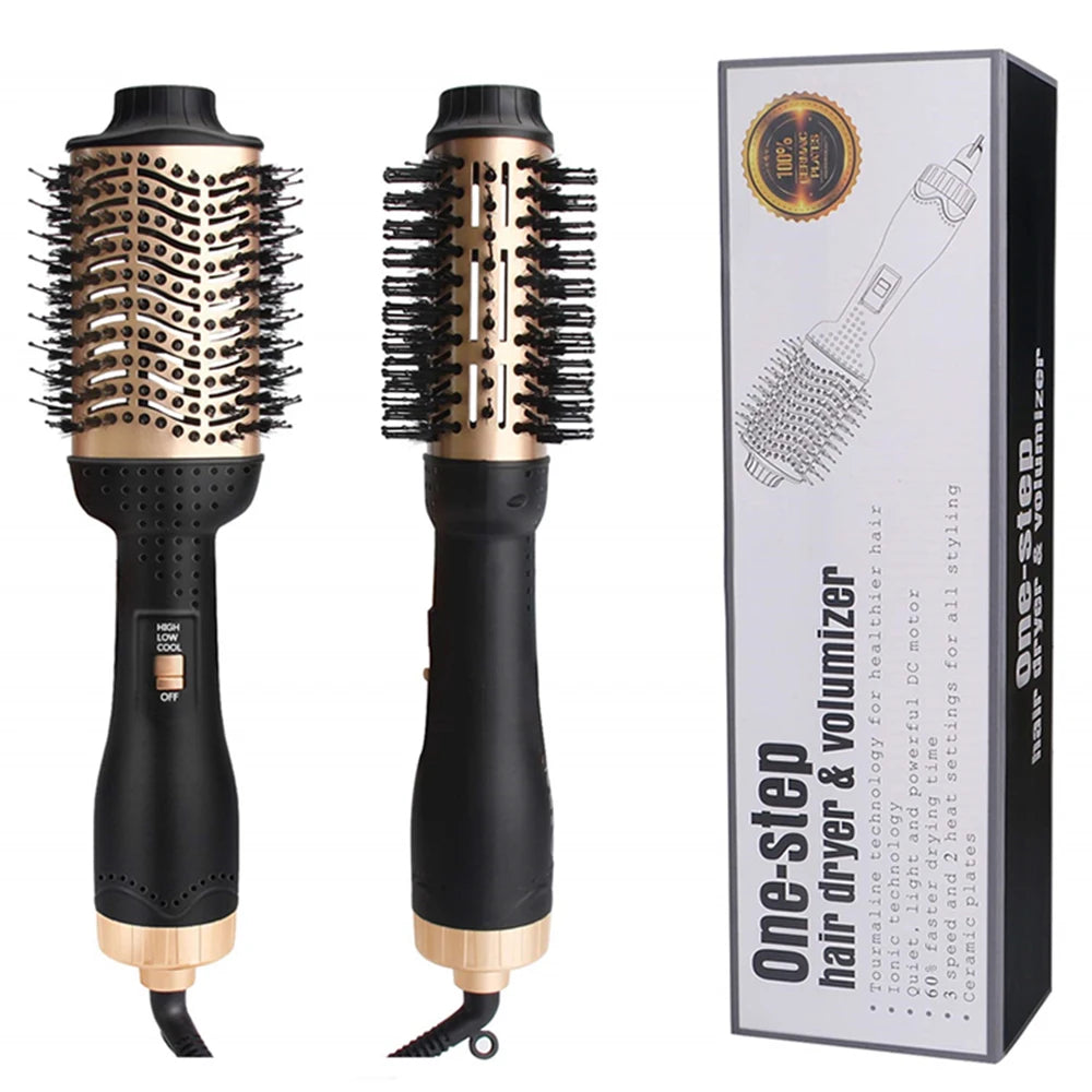 Affordable One Step Travel Hair Dryer Brush Private Label Hair Curly Straightener Comb Salon Hair Blow Dryer