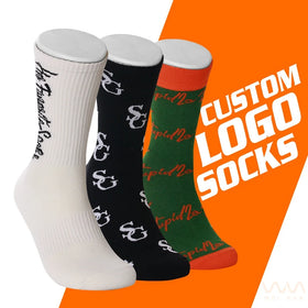 Custom Made Your Own Logo Socks Breathable Cotton Letter Sock Custom Logo Sox Customized Men Sock With Design Logo
