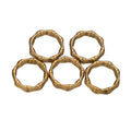5pcs Exquisite Stainless Steel 19mm Bamboo Joint Connectors for Findings Earrings Components Making Wholesale