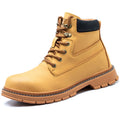 Outdoor Safety Shoes Waterproof Microfiber Leather Steel Toe Anti-Puncture Safety Work Shoes