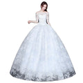 Elegant Bridal Gown New Wedding Gown for Women 2023 Lace Embroidery Short Sleeve Wedding Dresses