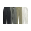 Streetwear Wholesale Winter Fleece Concealed Zip Pocket Straight Leg Blank Sweat Pants for Men
