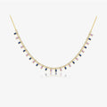 FUAMAY Luxury Jewelers Rainbow Diamond Baguette Necklace Sterling Silver Zircon Pendant Necklace for Women Jewelries