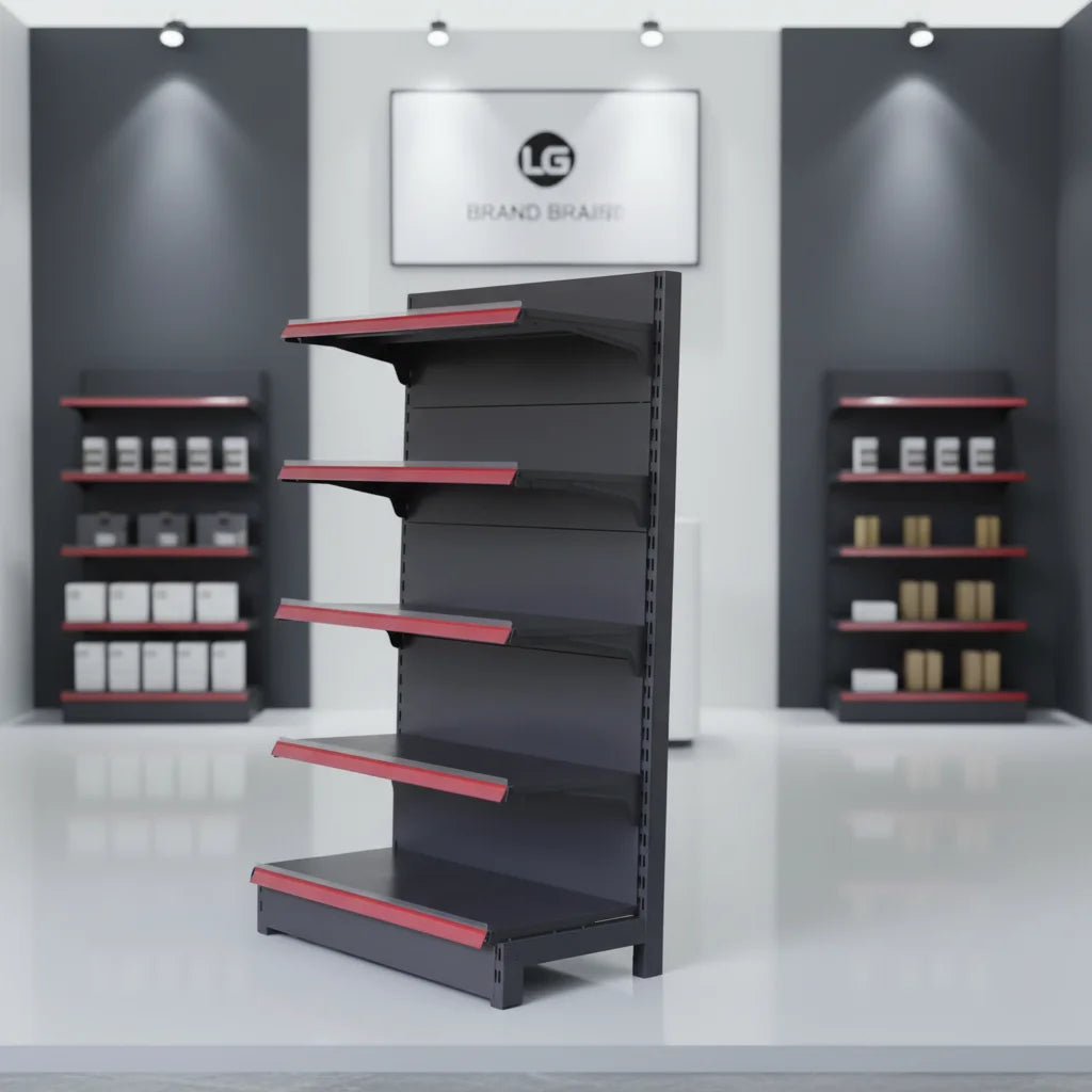 Wholesale Zhejiang Origin Supermarket Rack Heavy Duty Metal Gondola Shelves White Dark Gery Epoxy Powder Coating Quick