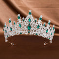 Full Circle Men's Imperial Medieval Gold Rhinestone Tiara Crown Gold Silver Hair Accessories for Wedding Queen Pageant Prom
