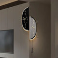 40X16CM  Double-sided Corner Clock Wall Clock Living Room Clock Wall New Advanced Sense Light Luxury Silent Wall Watch
