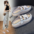 Summer New One Step Sandals for Women Outerwear Fashion Thick Sole Retro Casual Beach Shoes