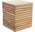 Wholesale Custom Unfinished Polished Wood Tile coaster Blank Wood square Blocks for Kids Wood Toys DIY Painting Burring Projects