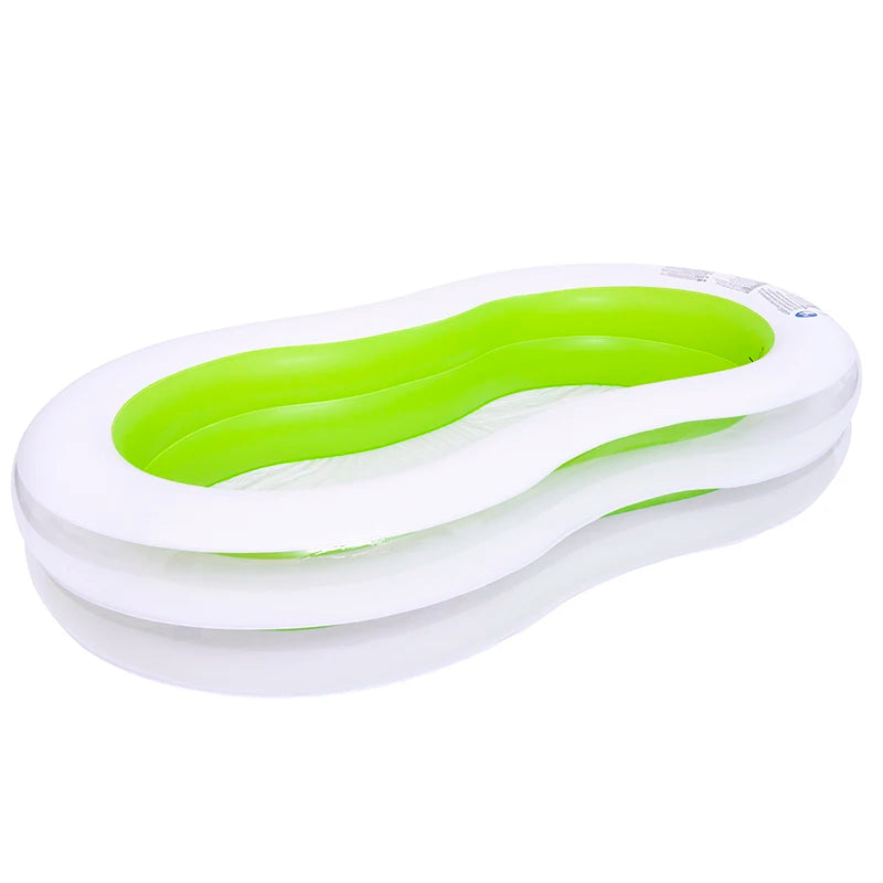 Jilong AVEN 17269 Inflatable Family Large Swimming Pool 240cm*140cm*47cm Figure-8 Above Ground Pool with Durable PVC Material
