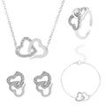 2024 New Arrival Fashion Jewelry Set 18k Gold Plated Stainless Steel Necklace Bracelet Earrings for Woman