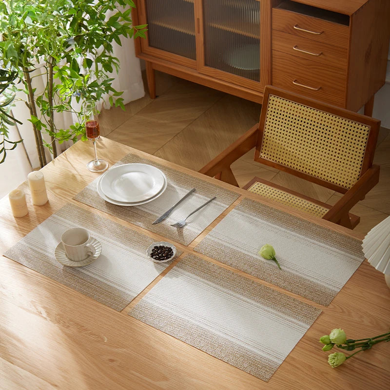 Tabletex Wholesale Factory Waterproof PVC Placemat Classical Vinyl Table Dining Place Mat for Kitchen
