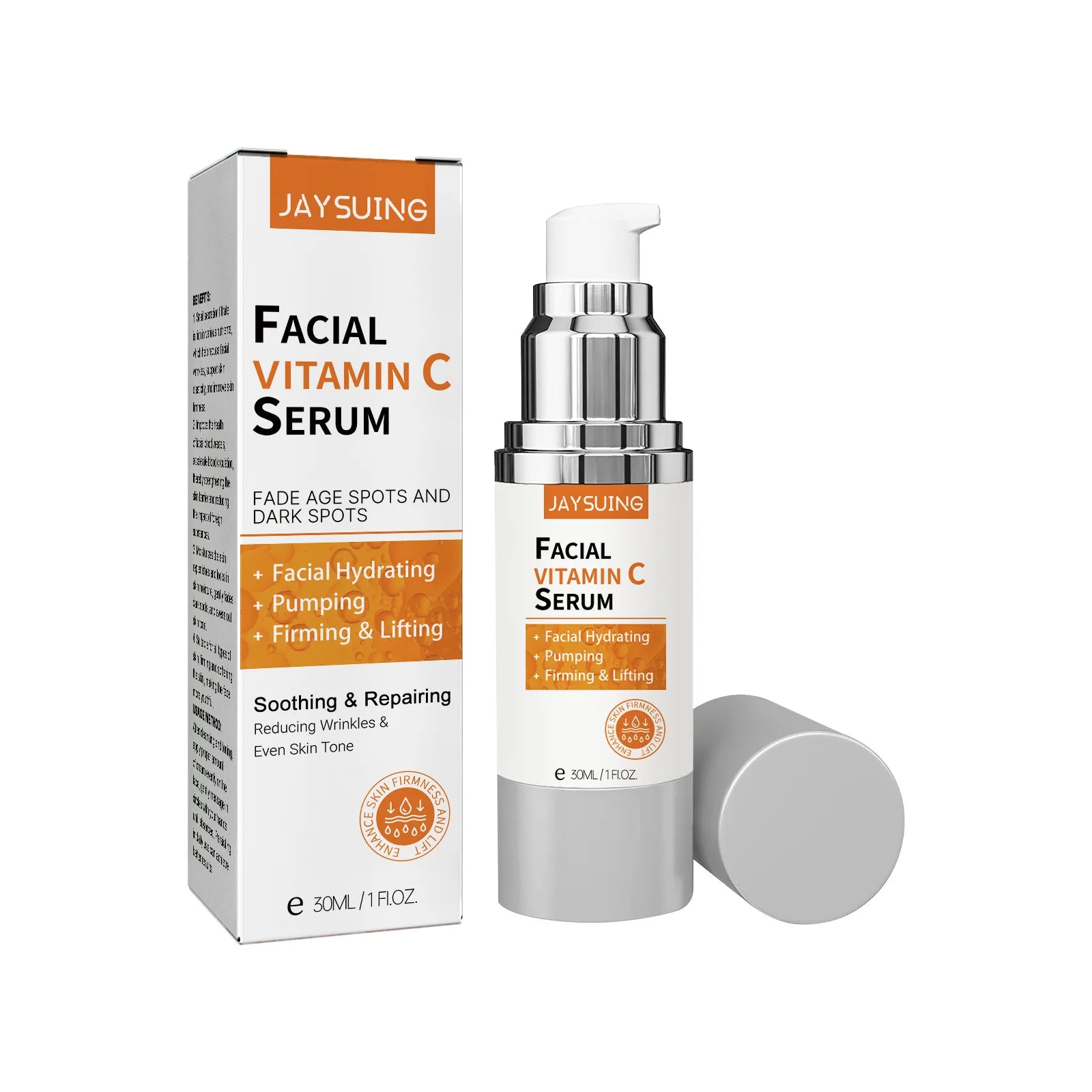 Best Selling Jaysuing 30ml Hydrating Essence Natural Ingredients Moisturizing Vitamin C Face Serum