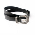 Vintage Style Women's Dress Belt Carved Alloy and Genuine/PU Leather Casual Wide PU Leather Ladies' Belt